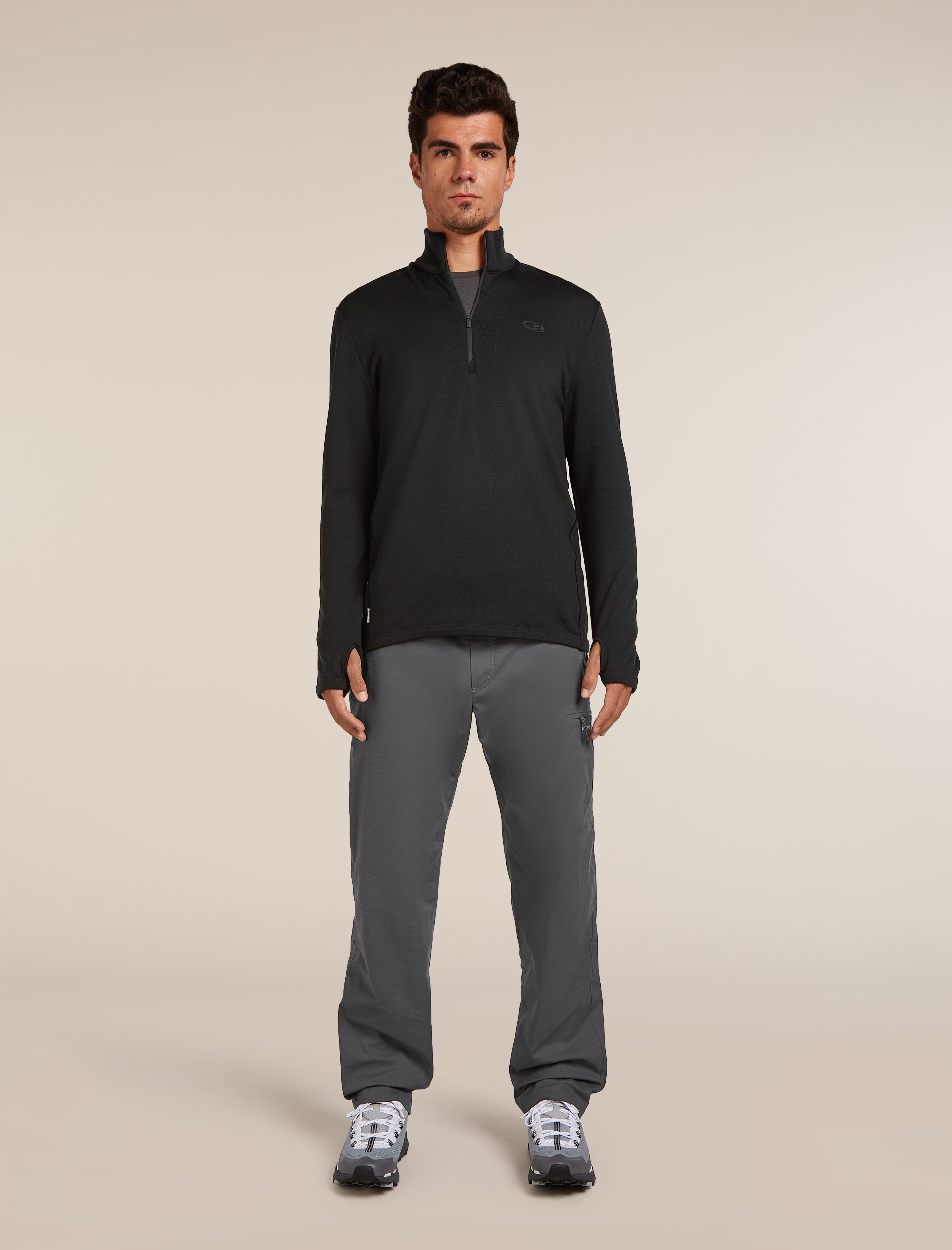 Men's Merino Original Long Sleeve Half Zip Top| icebreaker