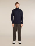 Men's Merino 300 Original Long Sleeve Half Zip Top Midnight Navy - 3