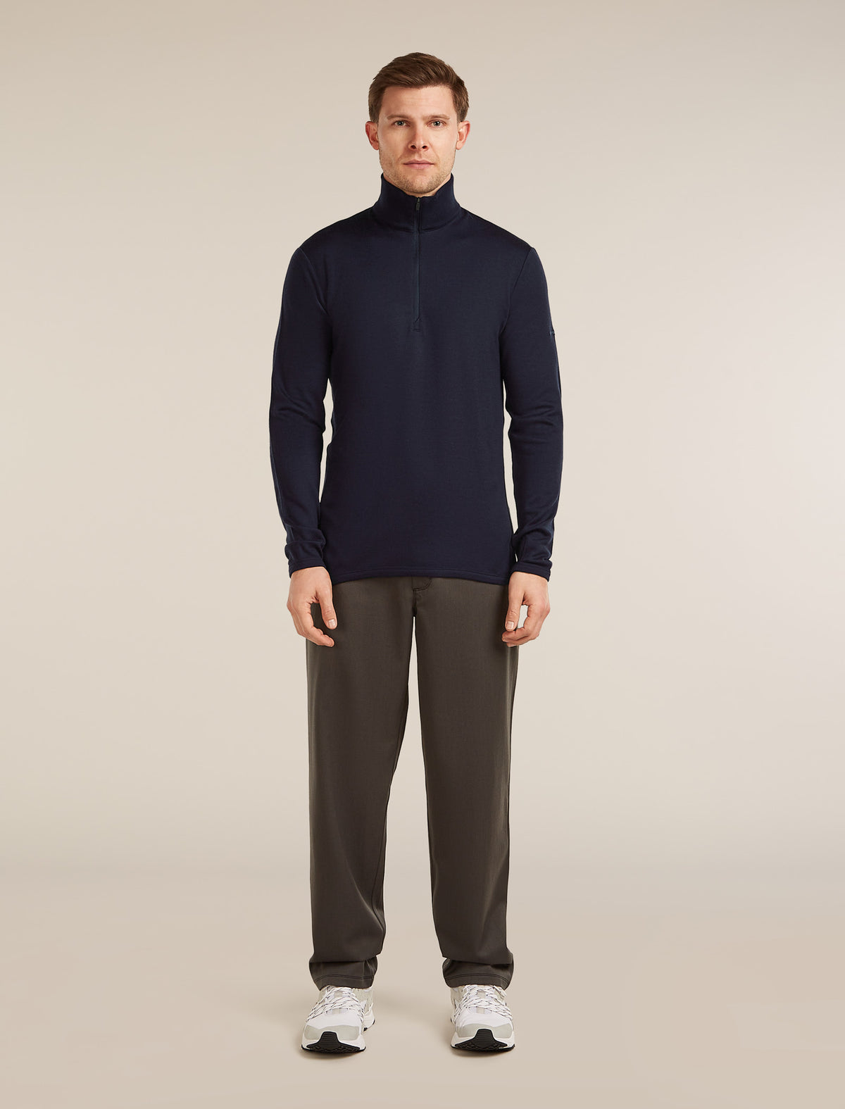 Men's Merino 300 Original Long Sleeve Half Zip Top Midnight Navy - 3