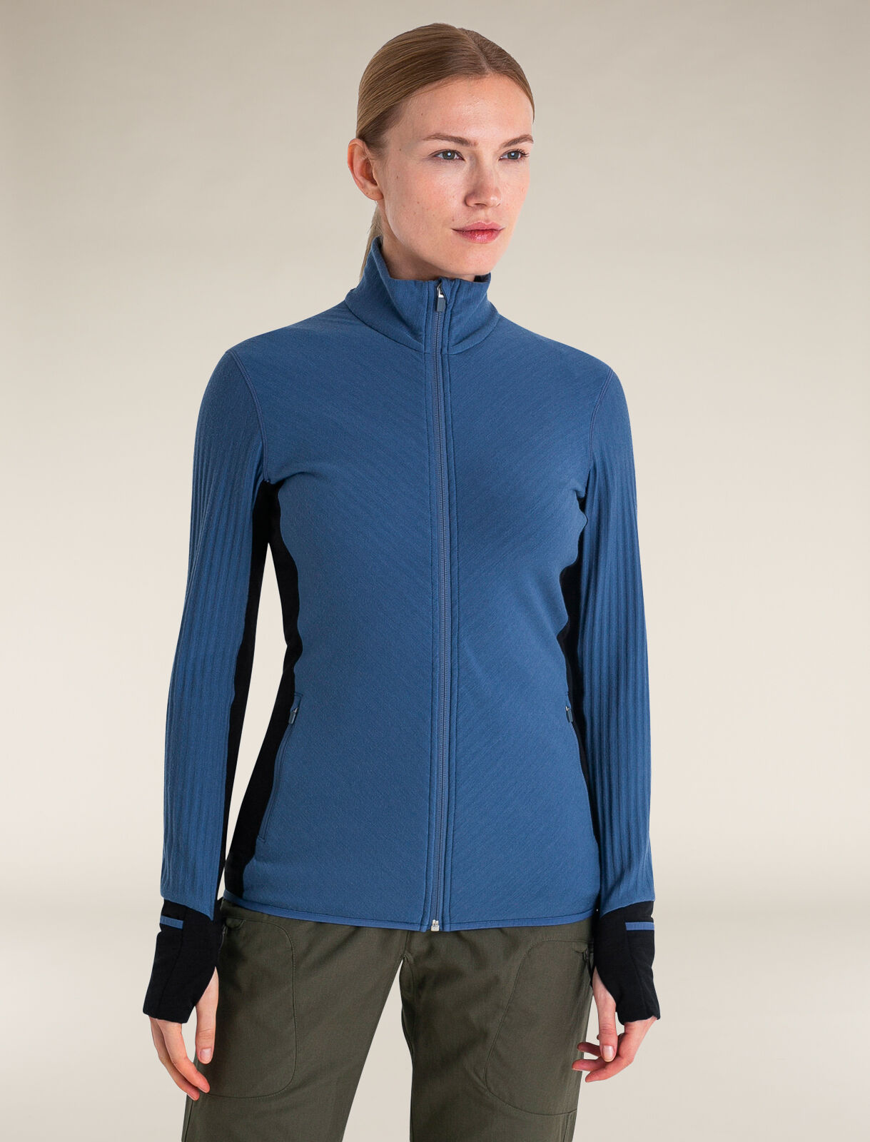icebreaker ZIP ジャケット Women's Merino Blend Descender Long Sleeve Zip Jacket| icebreaker