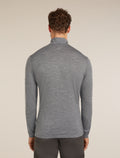 Men's Merino 200 Oasis Long Sleeve Half Zip Thermal Top Gritstone Heather - 2