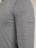 Men's Merino 200 Oasis Long Sleeve Half Zip Thermal Top Gritstone Heather - 6