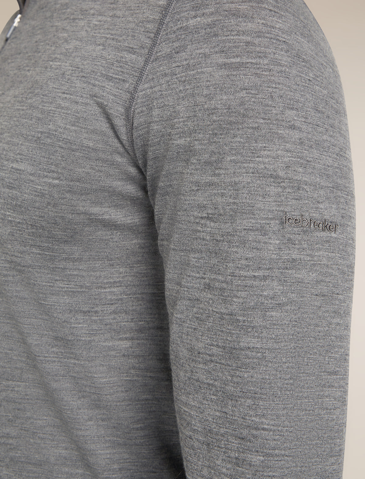 Men's Merino 200 Oasis Long Sleeve Half Zip Thermal Top Gritstone Heather - 6