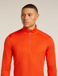 Men's Merino 200 Oasis Long Sleeve Half Zip Thermal Top Fervid - 5