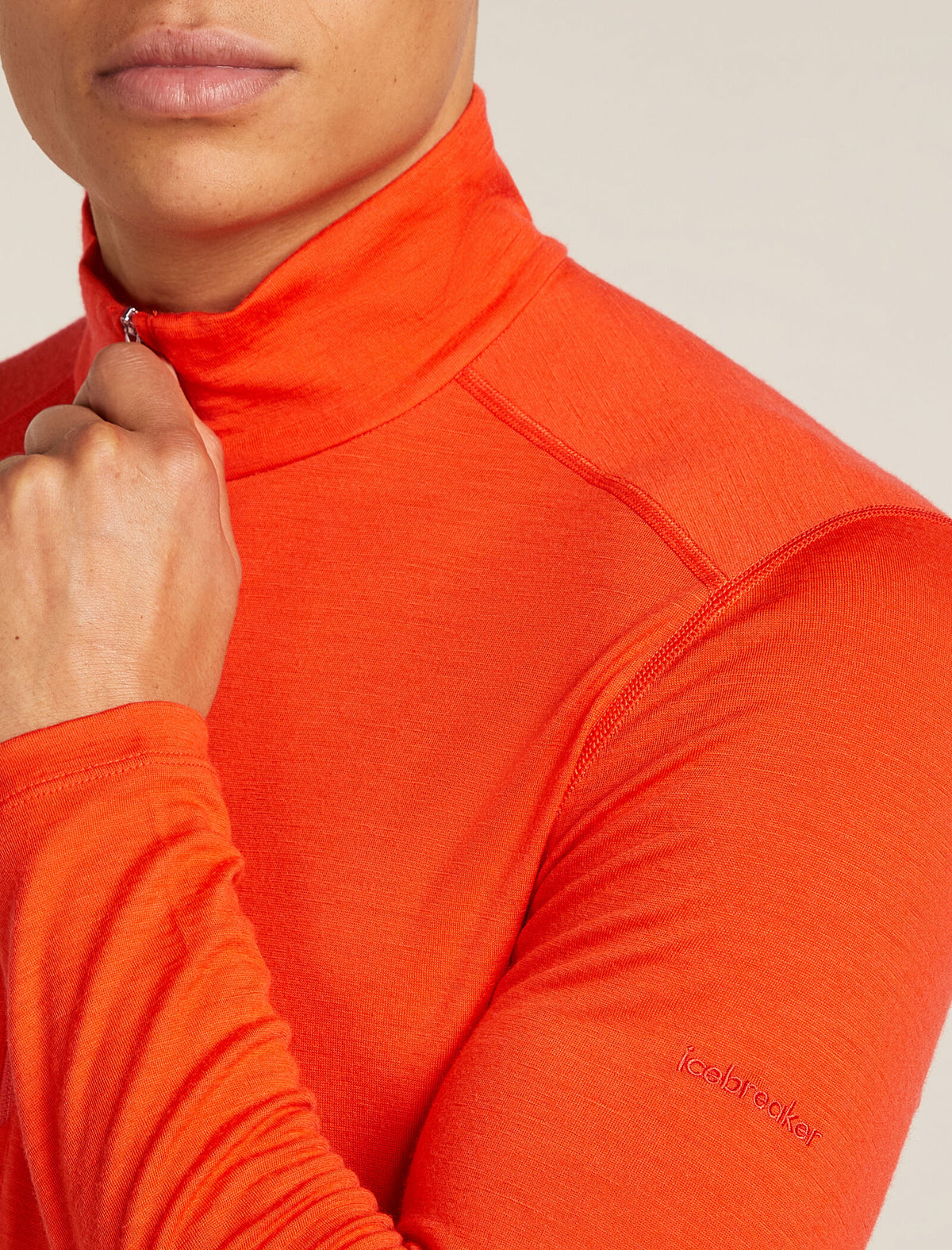Men's Merino 200 Oasis Long Sleeve Half Zip Thermal Top Fervid - 7