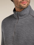 Men's Merino 260 Tech Long Sleeve Half Zip Thermal Top Gritstone Heather - 7