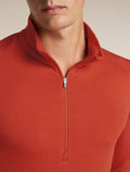 icebreaker Men's Merino 260 Oasis Long Sleeve Thermal Half Zip Agate Men - 8