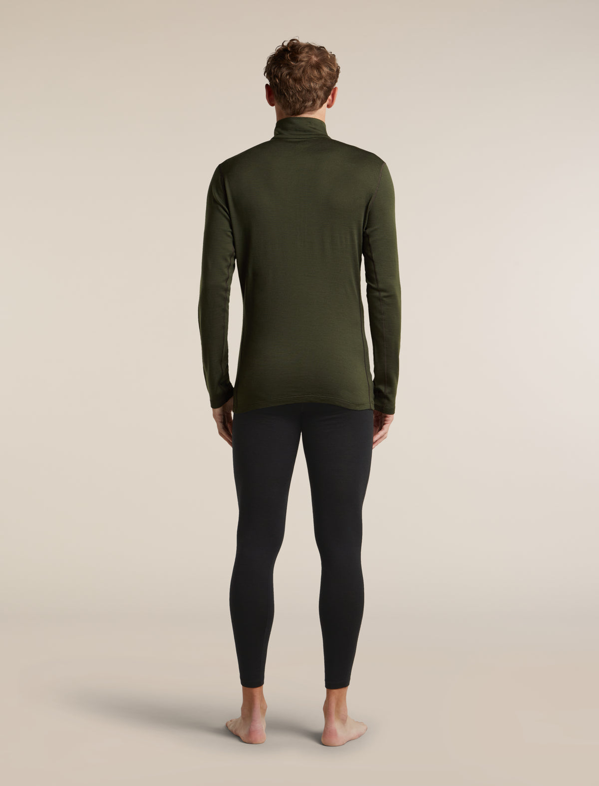 Men's Merino 260 Oasis Long Sleeve Thermal Half Zip Dark Loden - 7