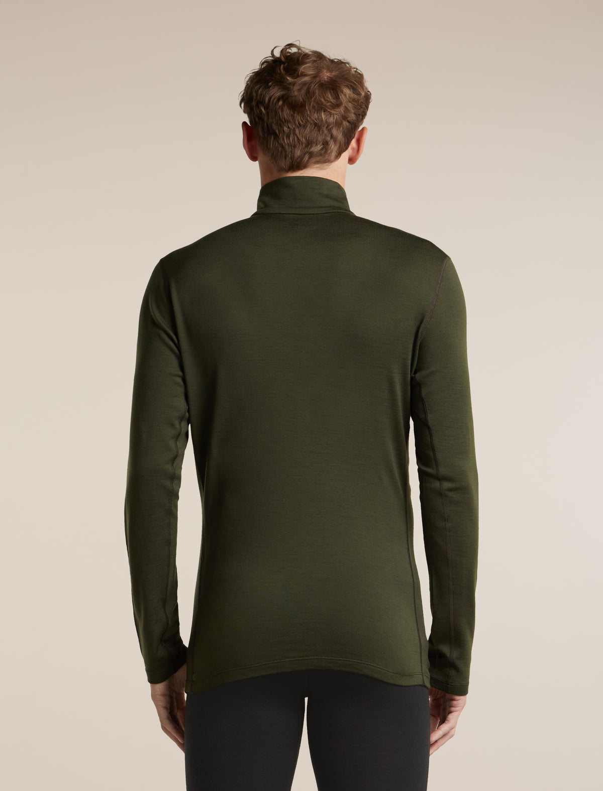 Men's Merino 260 Oasis Long Sleeve Thermal Half Zip Dark Loden - 2