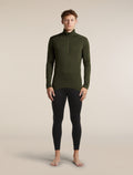 Men's Merino 260 Oasis Long Sleeve Thermal Half Zip Dark Loden - 3