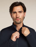 Men's Merino 260 Tech Long Sleeve Half Zip Thermal Top Midnight Navy - 5
