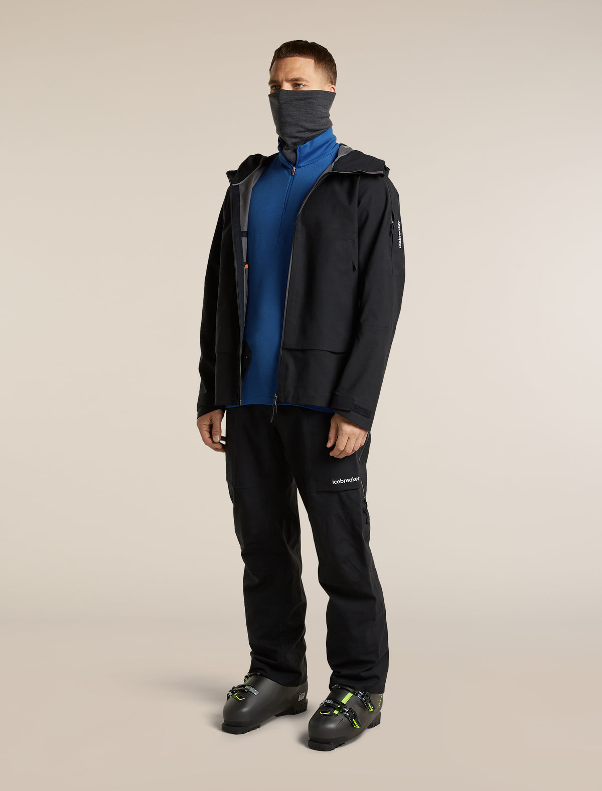 Men's Merino 260 Oasis Long Sleeve Thermal Half Zip Lazurite - 4