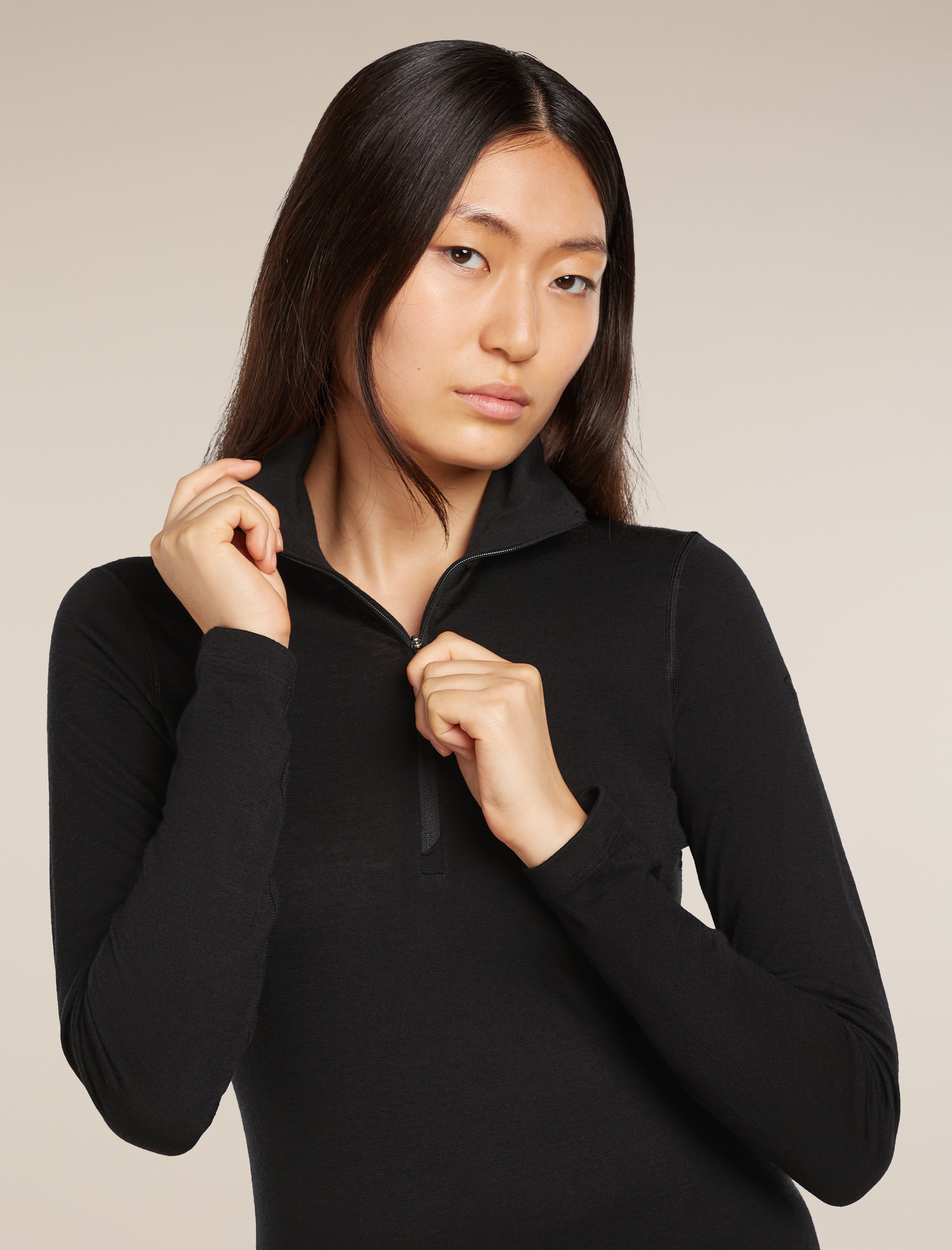 Women's Merino 200 Oasis Long Sleeve Half Zip Thermal Top| icebreaker