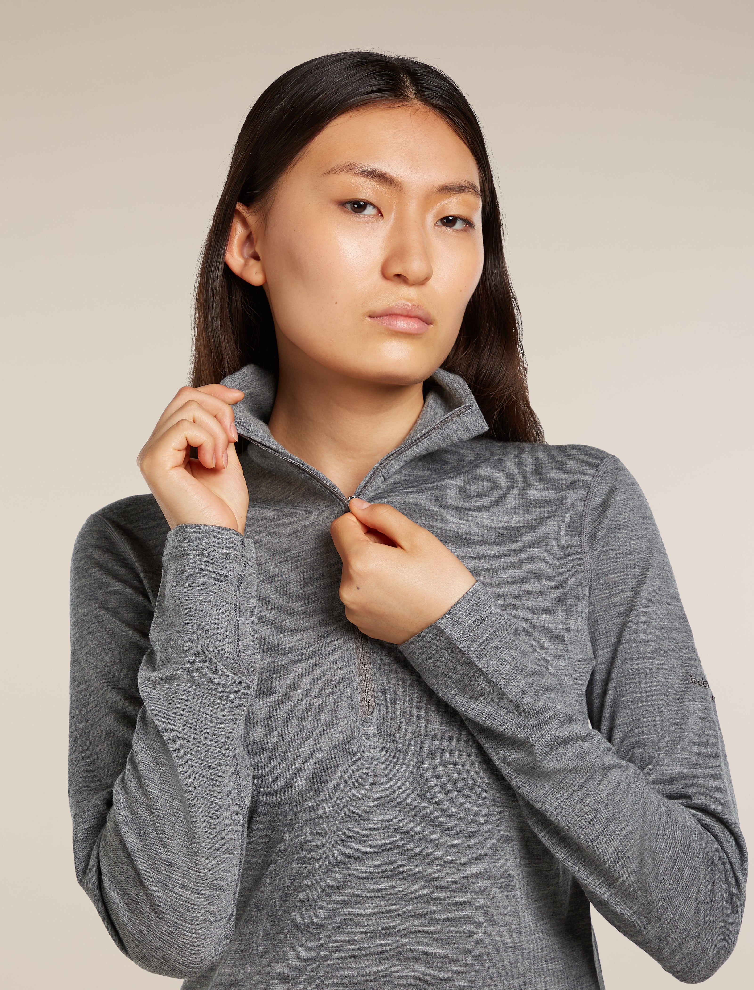 Women's Merino 200 Oasis Long Sleeve Half Zip Thermal Top| icebreaker