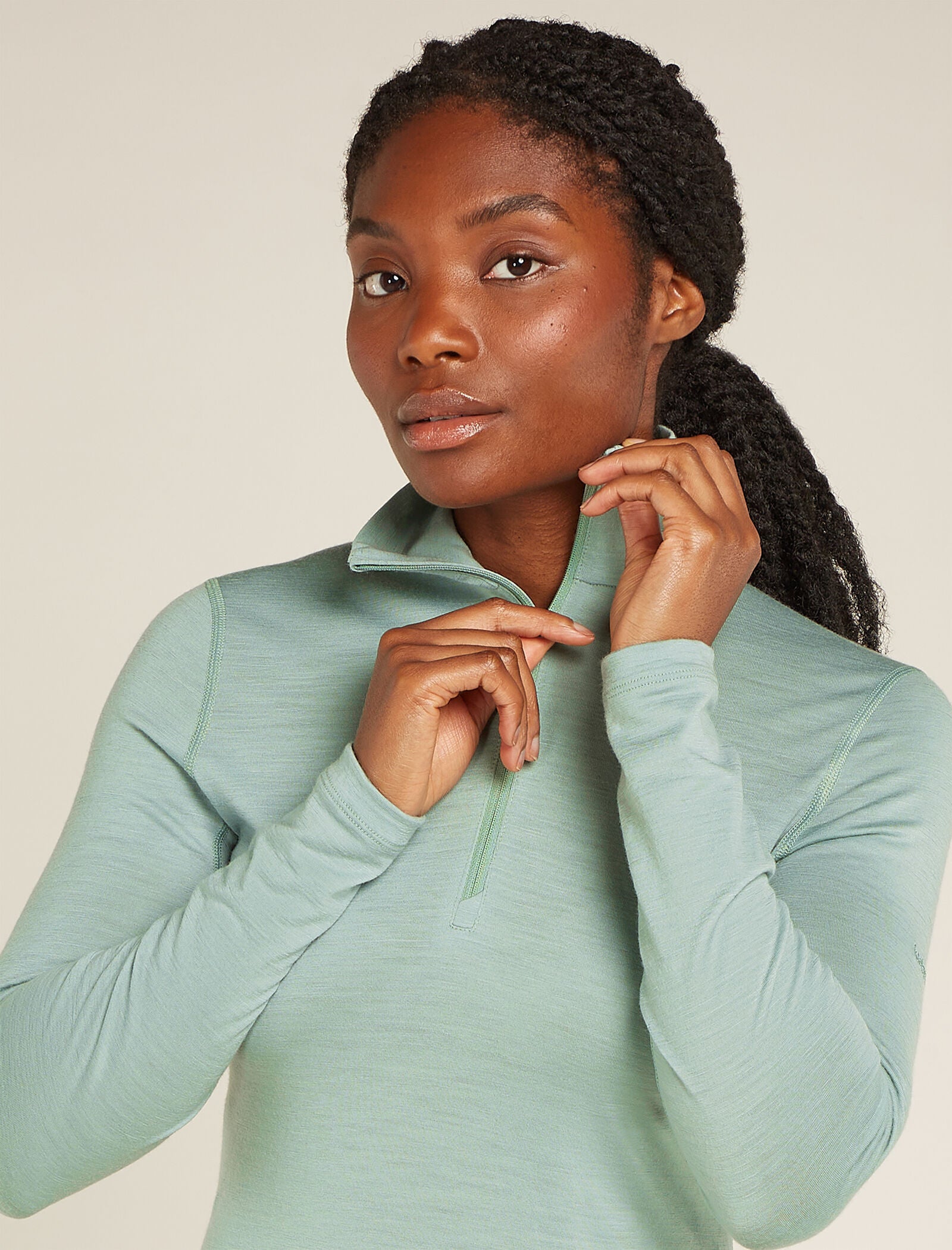 Women's Merino 200 Oasis Long Sleeve Half Zip Thermal Top| icebreaker