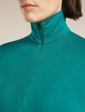 Women's Merino 200 Oasis Long Sleeve Half Zip Tidal Teal - 7