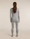 Women's Merino 260 Oasis Long Sleeve Thermal Half Zip Metro Heather - 7