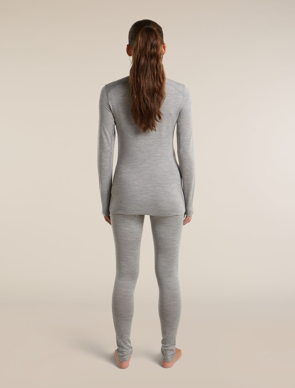Women's Merino 260 Oasis Long Sleeve Thermal Half Zip Metro Heather - 7