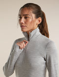 Women's Merino 260 Oasis Long Sleeve Thermal Half Zip Metro Heather - 6