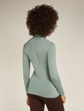 Women's Merino 260 Tech Long Sleeve Half Zip Thermal Top Moss - 2