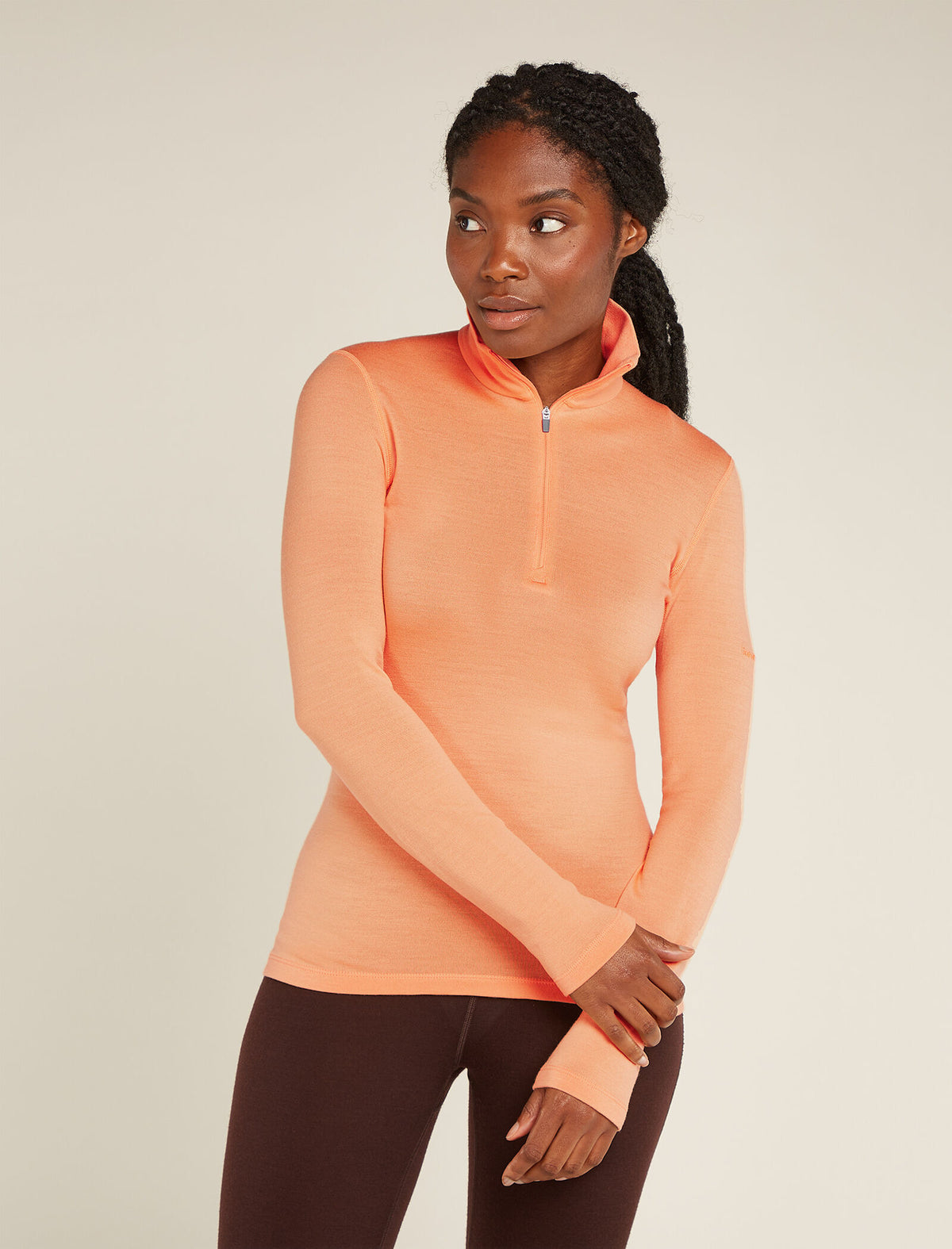 Women's Merino 260 Tech Long Sleeve Half Zip Thermal Top Feldspar - 1