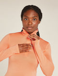 Women's Merino 260 Tech Long Sleeve Half Zip Thermal Top Feldspar - 6