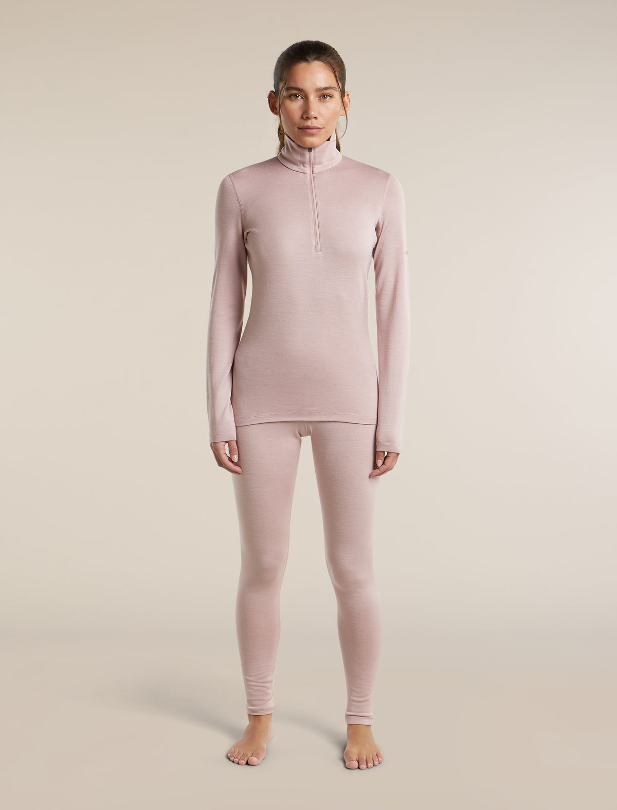 Women's Merino 260 Oasis Long Sleeve Half Zip Pink quartz - 3