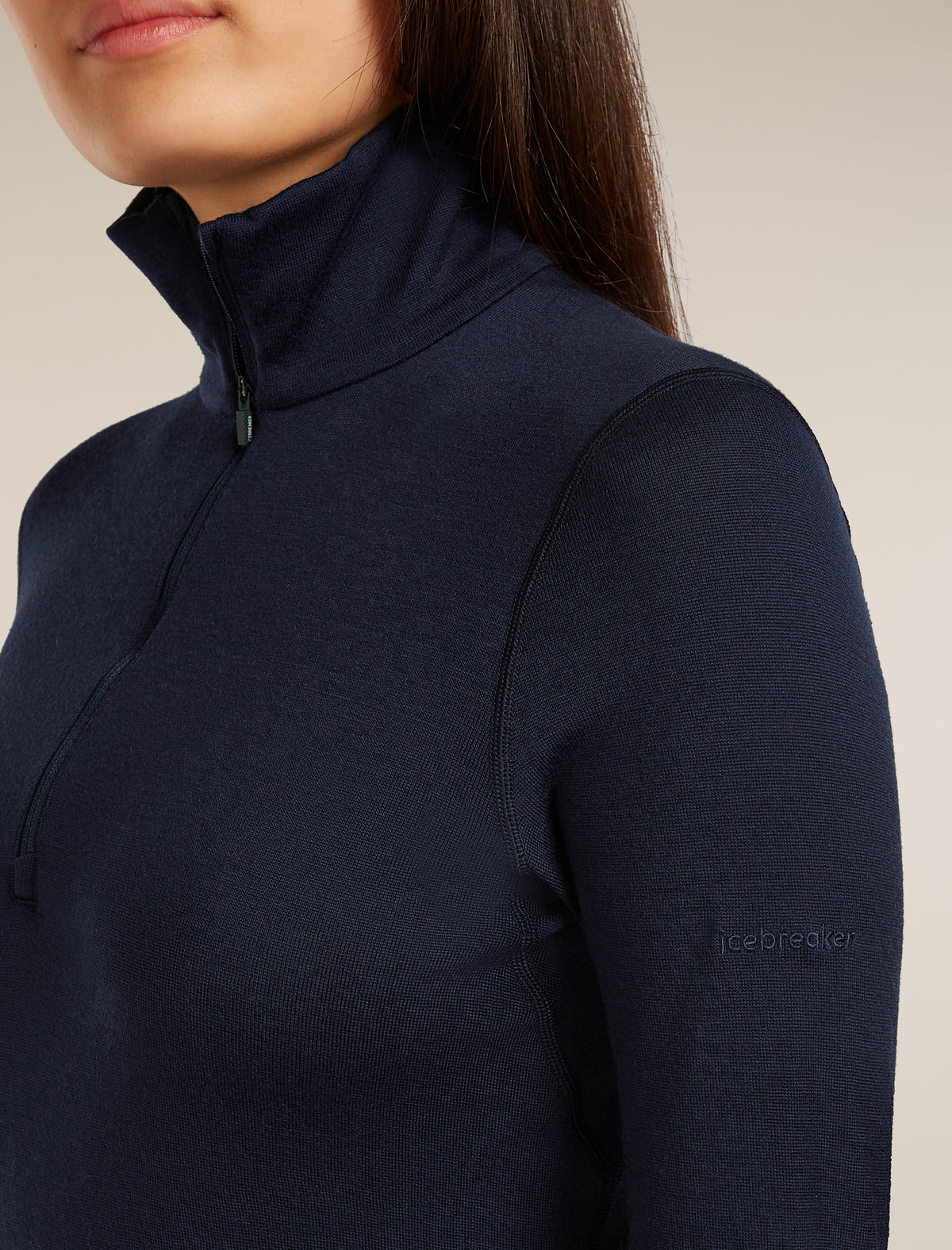Women's Merino 260 Tech Long Sleeve Half Zip Thermal Top Midnight Navy - 5