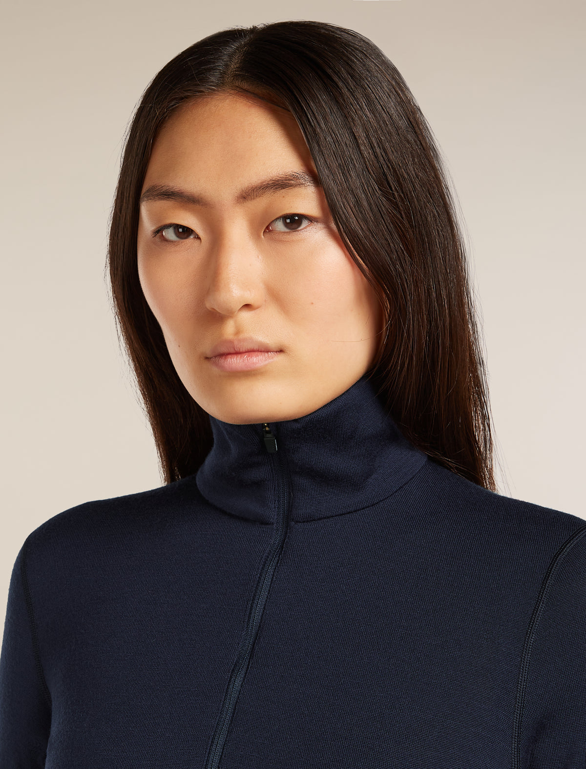 Women's Merino 260 Tech Long Sleeve Half Zip Thermal Top Midnight Navy - 6