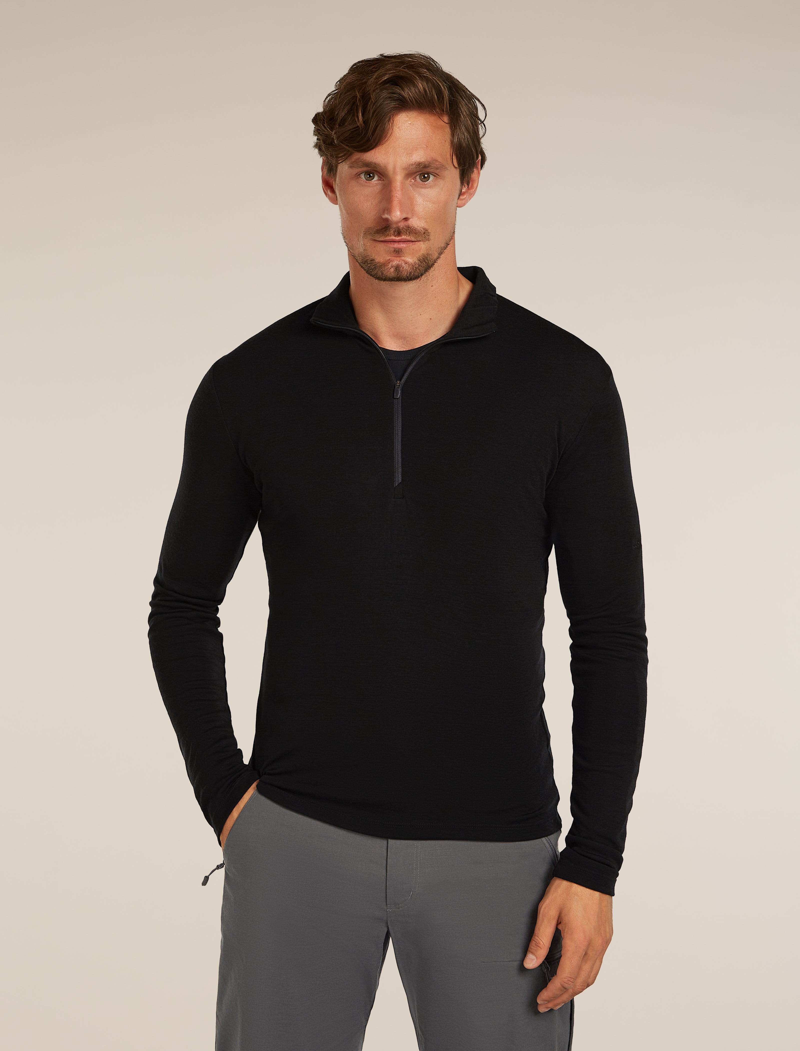 Men's Merino 175 Everyday Long Sleeve Half Zip Thermal Top| icebreaker