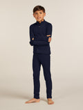 Kids’ Merino 260 Tech Long Sleeve Half Zip Thermal Top Midnight Navy - 6