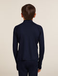 Kids’ Merino 260 Tech Long Sleeve Half Zip Thermal Top Midnight Navy - 8