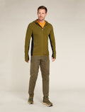 Men's Descender Long Sleeve Zip Hoodie Algae - 3