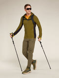 Men's Descender Long Sleeve Zip Hoodie Algae - 4