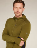 Men's Descender Long Sleeve Zip Hoodie Algae - 5