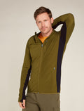 Men's Descender Long Sleeve Zip Hoodie Algae - 6