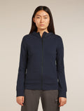 Women's Central Classic Long Sleeve Zip Hoodie Midnight Navy - 1