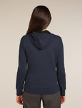 Women's Central Classic Long Sleeve Zip Hoodie Midnight Navy - 2