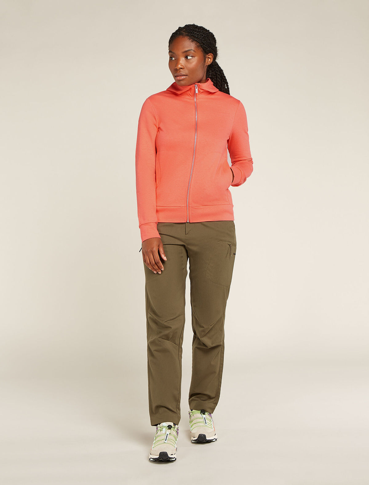 Women's Central Classic Long Sleeve Zip Hoodie Tang - 3
