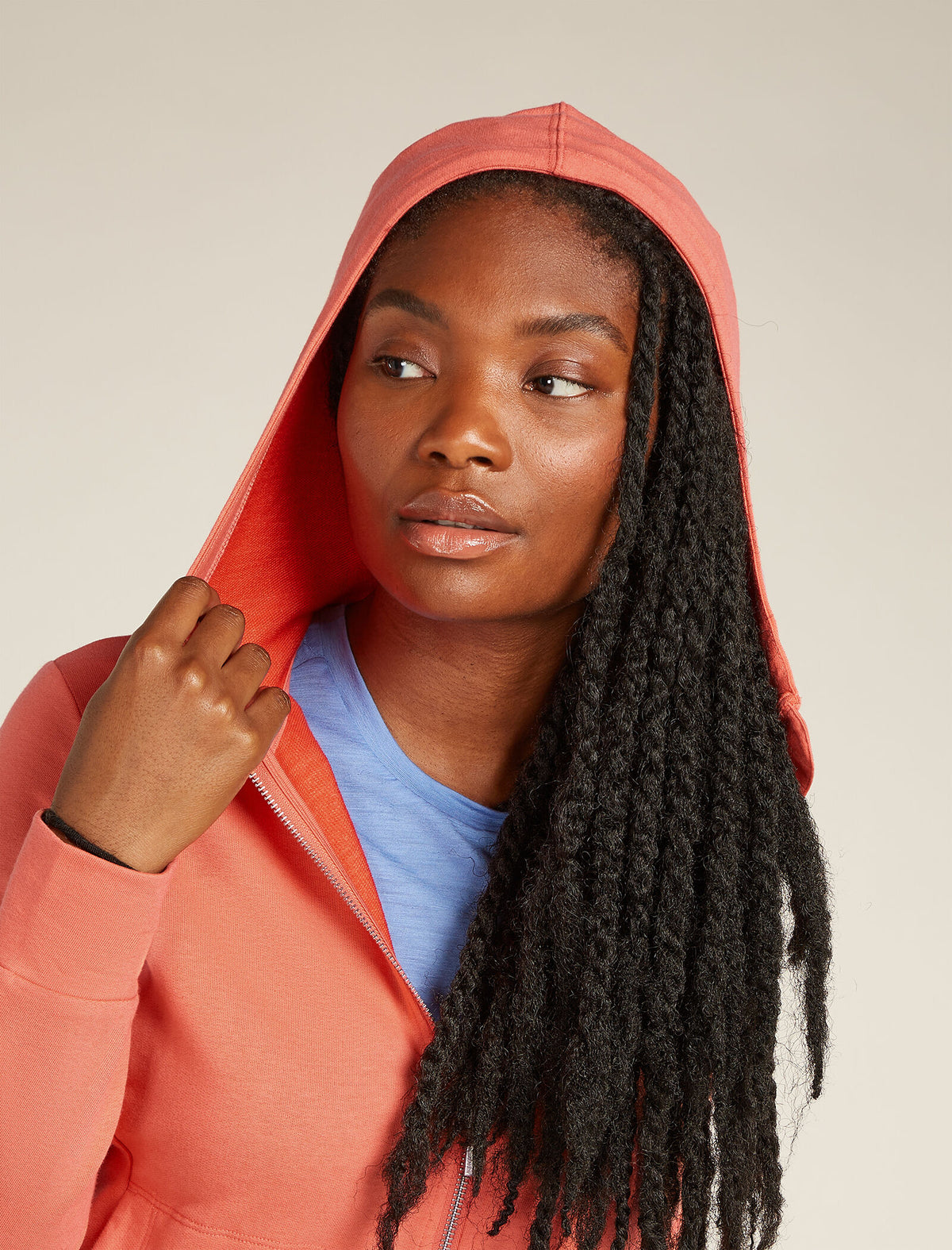 Women's Central Classic Long Sleeve Zip Hoodie Tang - 7