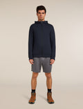 Men's Central Classic Long Sleeve Zip Hoodie Midnight Navy - 3
