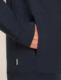 Men's Central Classic Long Sleeve Zip Hoodie Midnight Navy - 6