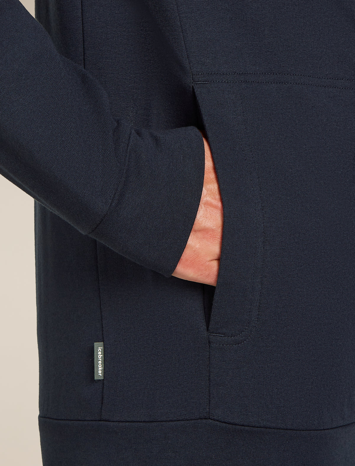 Men's Central Classic Long Sleeve Zip Hoodie Midnight Navy - 6