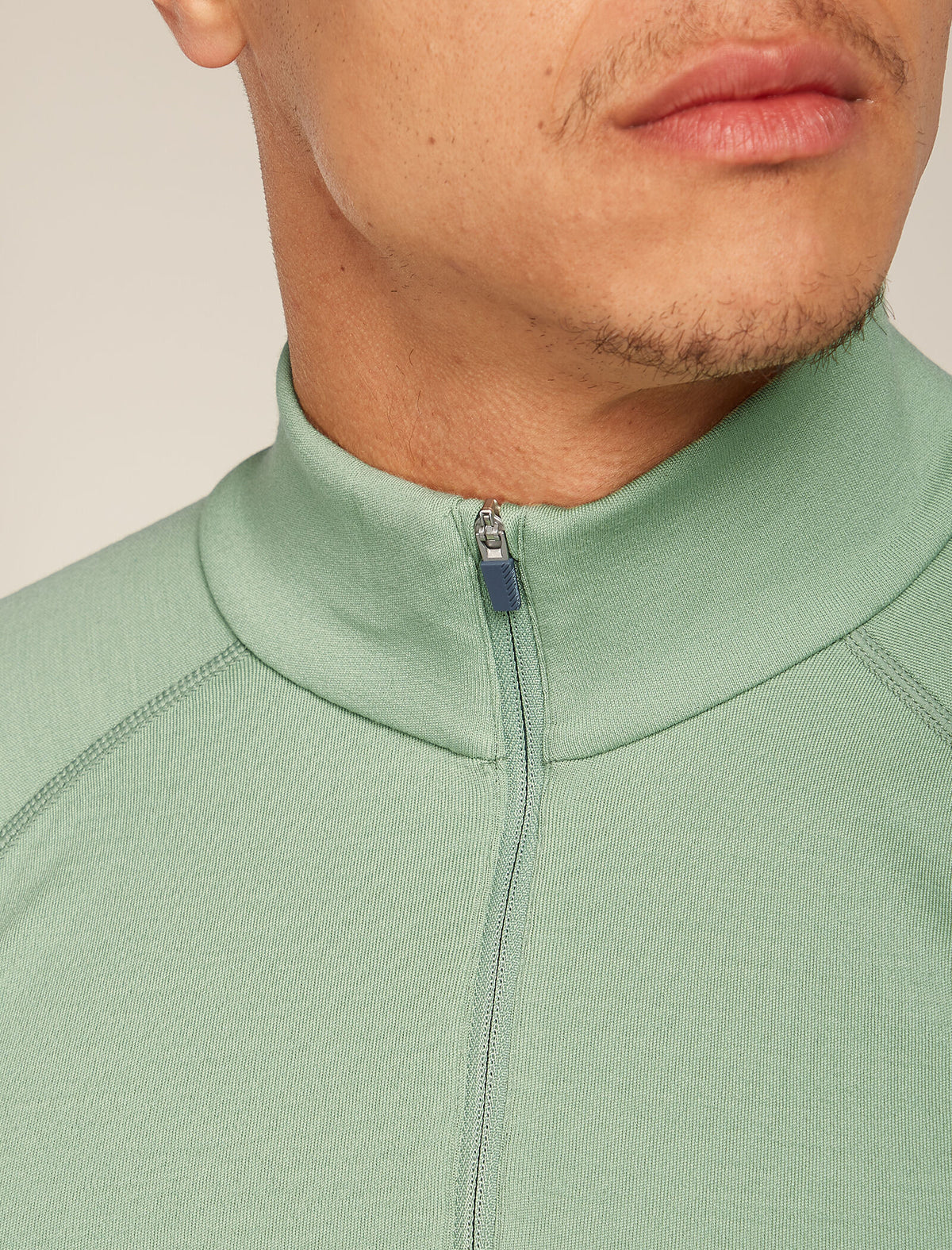 Men's 300 MerinoFine™ Polar Long Sleeve Half Zip Thermal Top Seaglass - 5