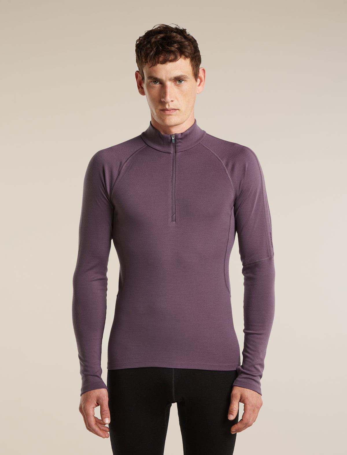 Men's 300 MerinoFine™ Polar Long Sleeve Half Zip Grey Plum - 1