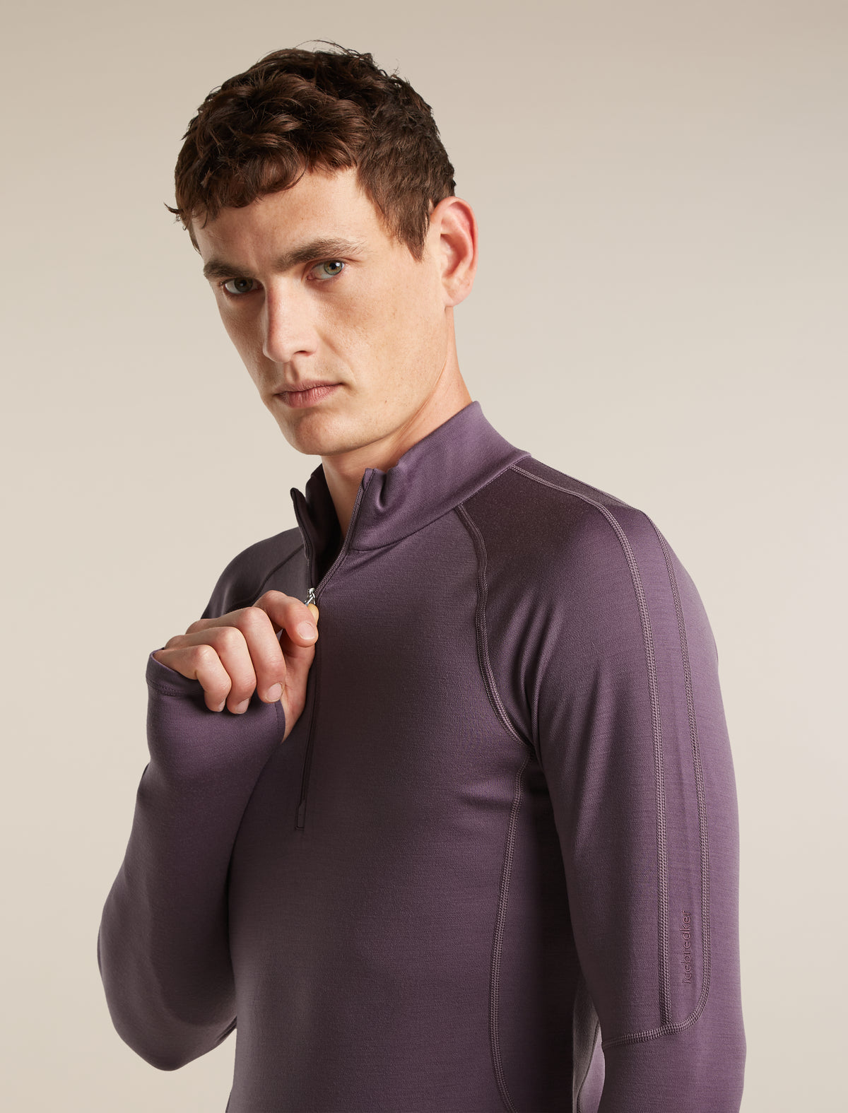 Men's 300 MerinoFine™ Polar Long Sleeve Half Zip Grey Plum - 6