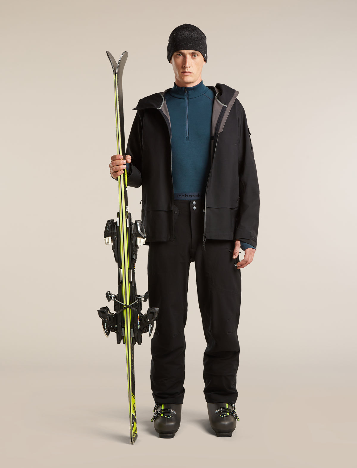 Men's 300 MerinoFine™ Polar Long Sleeve Half Zip Abyss - 4