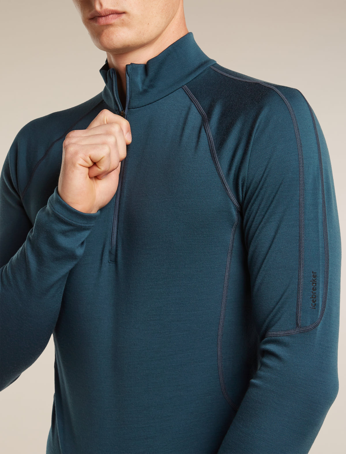Men's 300 MerinoFine™ Polar Long Sleeve Half Zip Abyss - 6