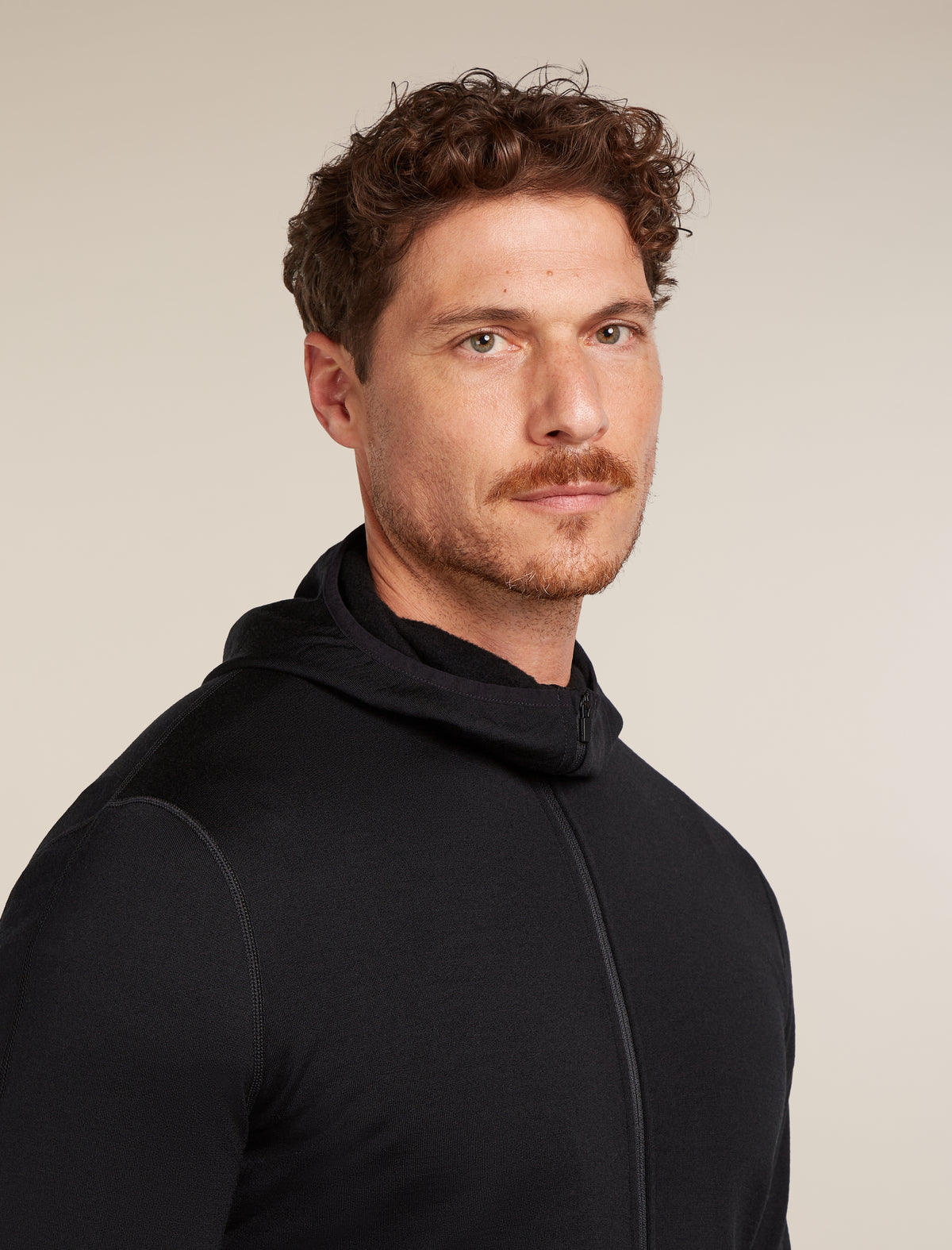 Men's Merino 560 Realfleece™ Elemental Long Sleeve Zip Hoodie Black - 6