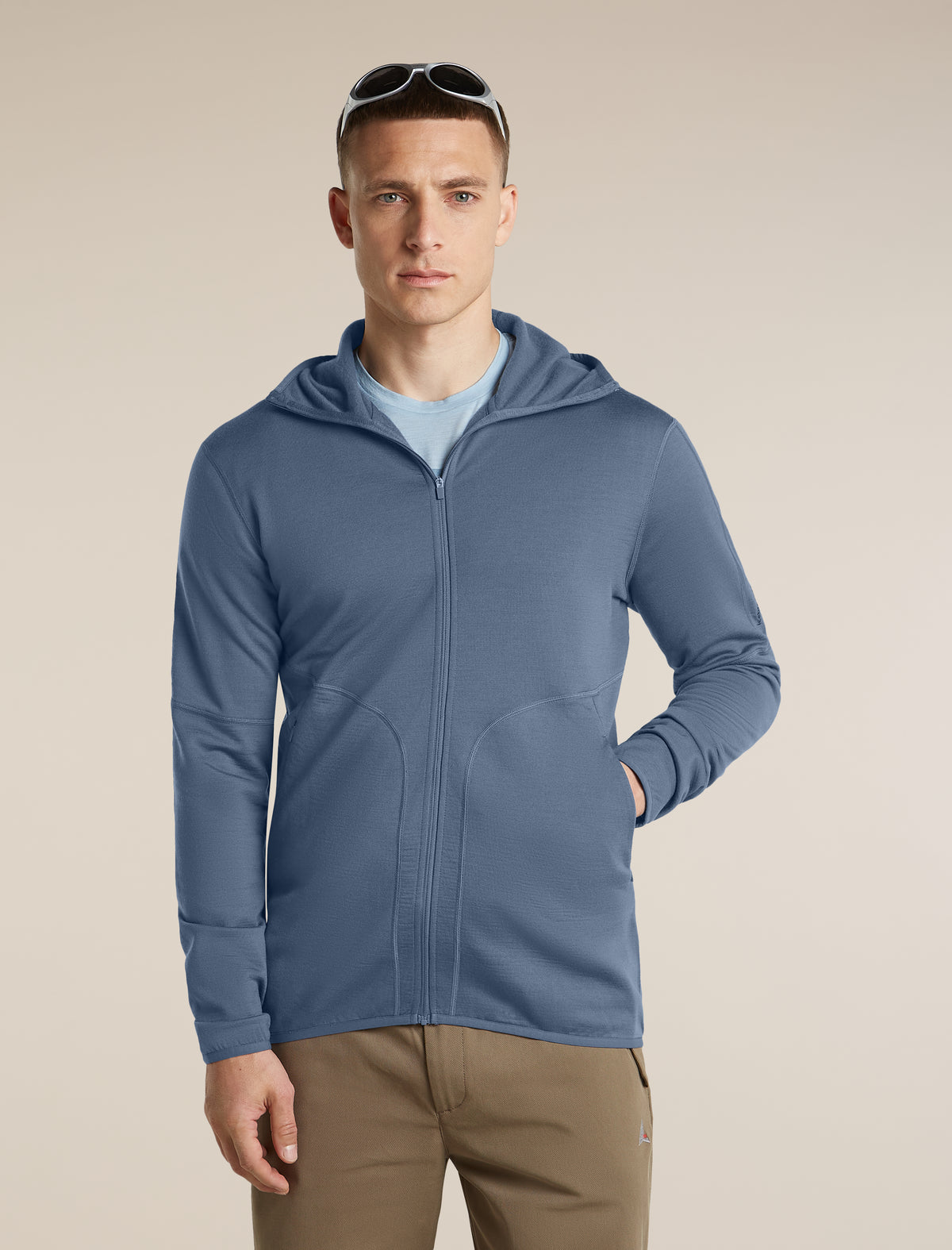 Haut à capuchon à glissière 560 RealFleece™ Elemental en mérinos pour hommes  - 5